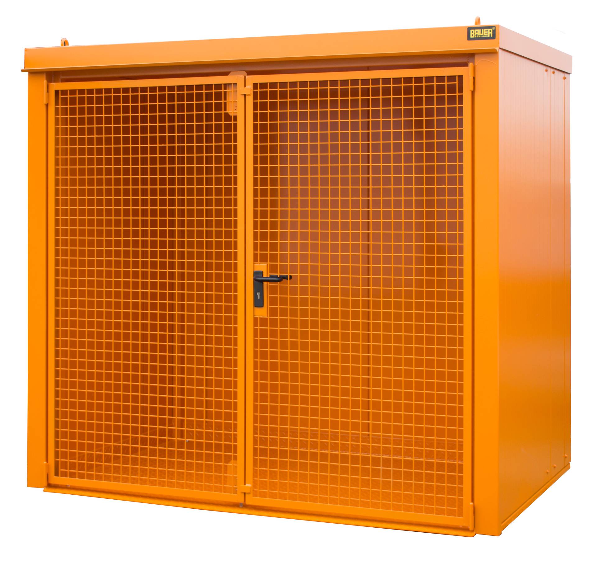 Bauer Gasflaschen-Container GFC-B M3, Gelborange für 45x Gasflaschen Ø 230 mm-0