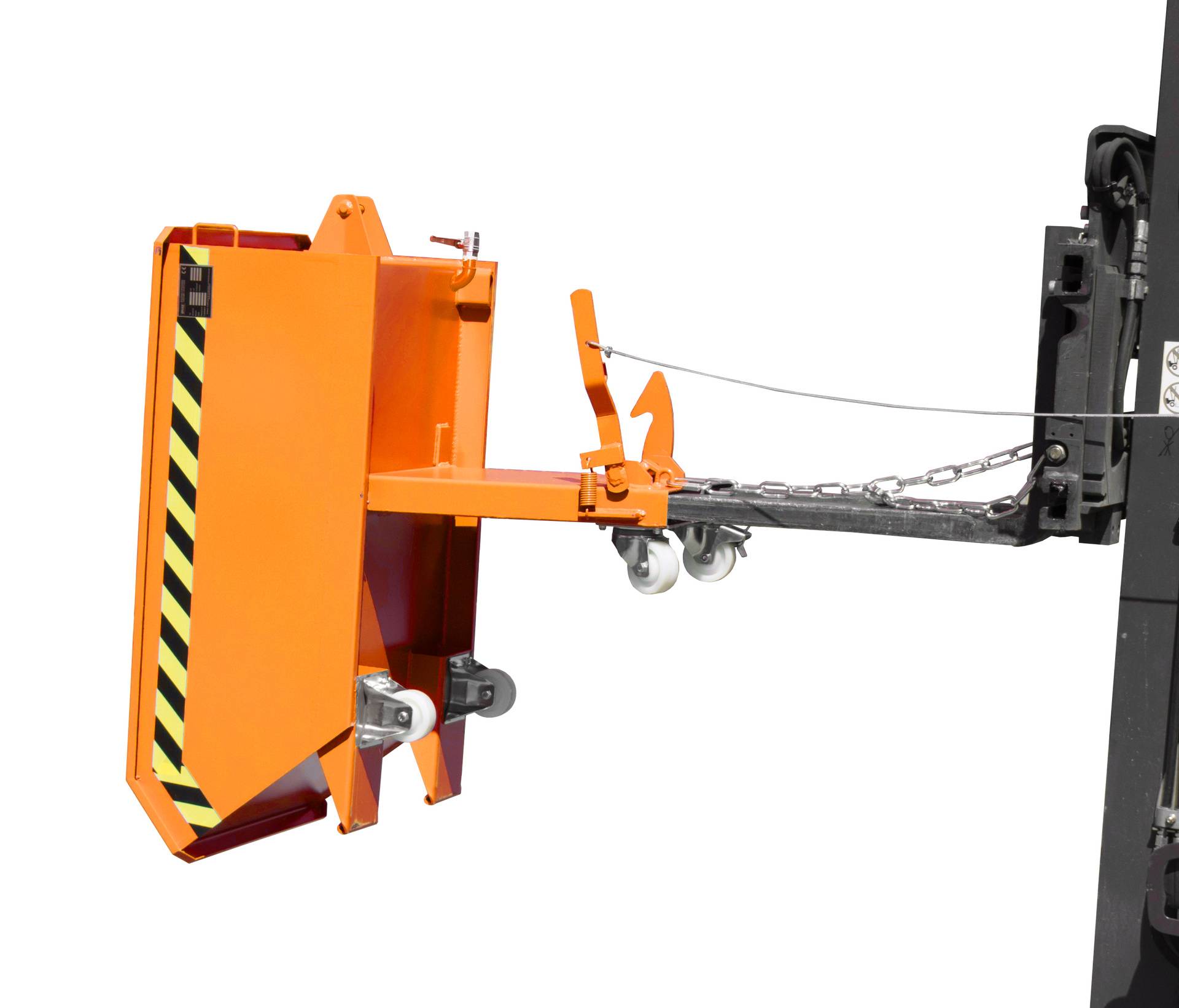 Mini-Spänebehälter SMGU 230, lackiert, Gelborange-2
