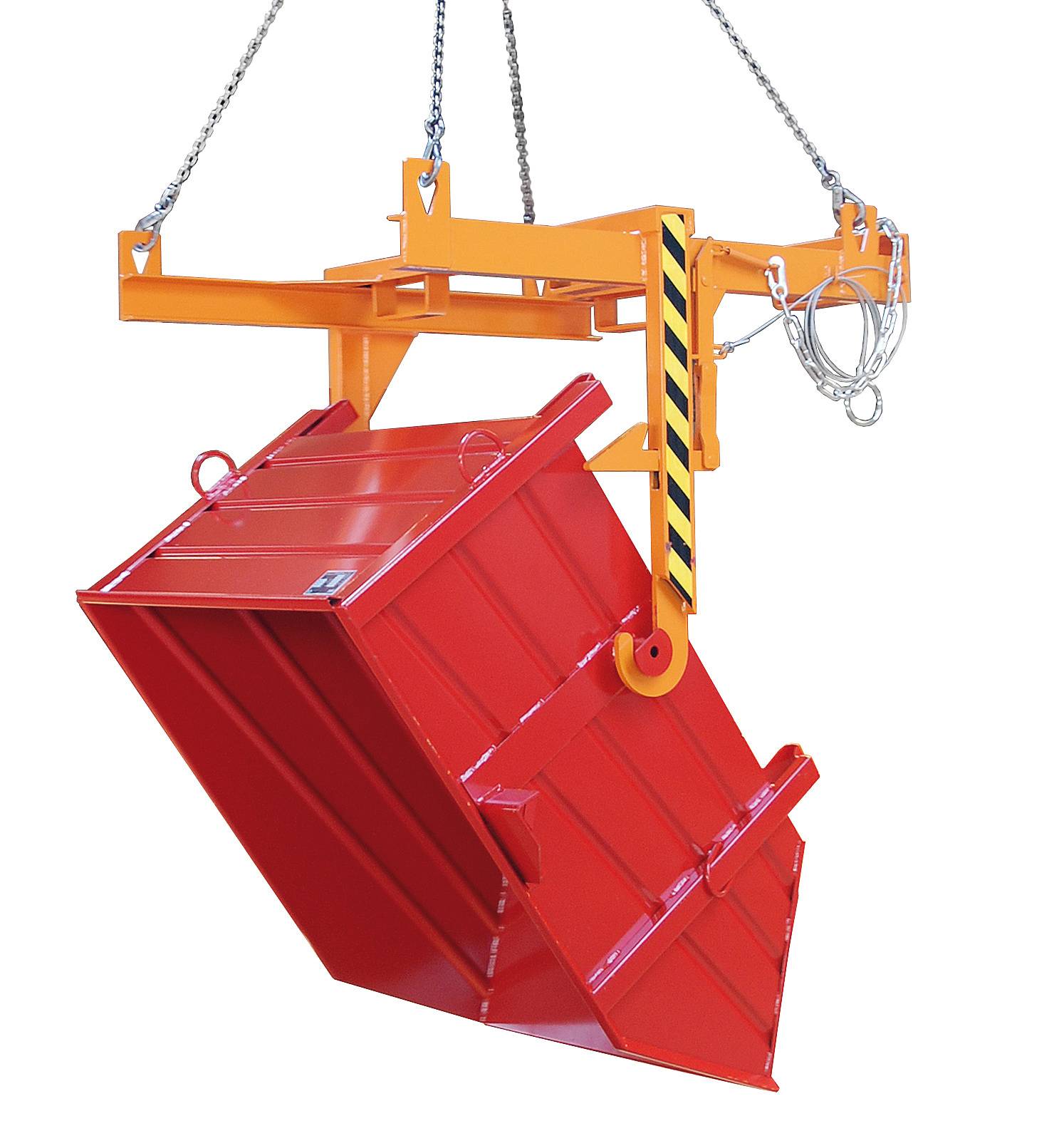 Baustoffbehälter BBP 100, lackiert, Feuerrot-1