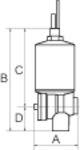 Vollautomatisches Ablassventil inkl. Adapter G 1/8 i. x M14x1-4