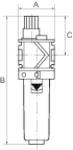 Nebelöler »variobloc«, mit Polycarbonatbehälter, BG 1, G 3/8-4