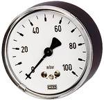 Kapselfedermanometer, G 1/4 hinten zentrisch, 0 - 60 mbar, Ø 63-1