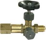 Mano-Absperrven., Zapfen-drehbare Muffe, DIN16271, Messing, G 1/2-1