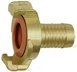 GEKA-Schlauchstück, starr, für Trinkwasser, Messing blank, LW 19-1