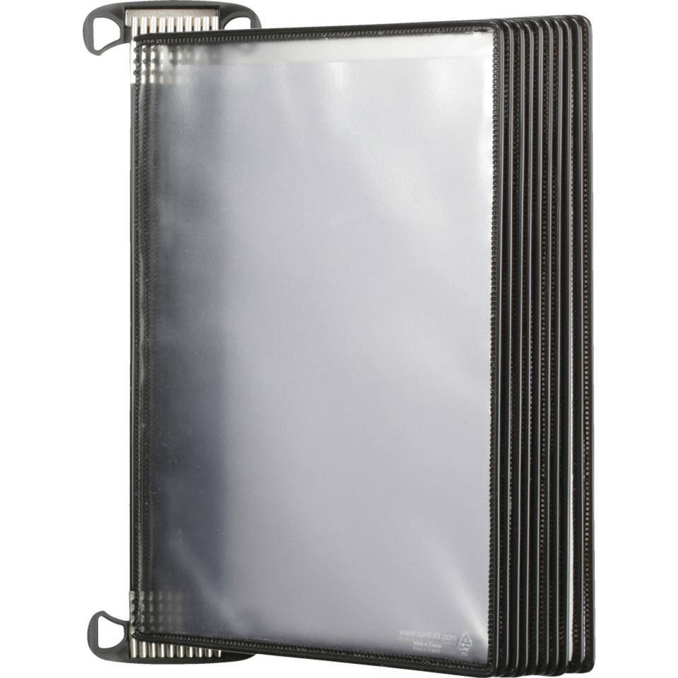 tarifold Wandelement PRO, mit 10 Tafeln A4, schwarz, Aluminium/PVC, 430x355x170mm-0