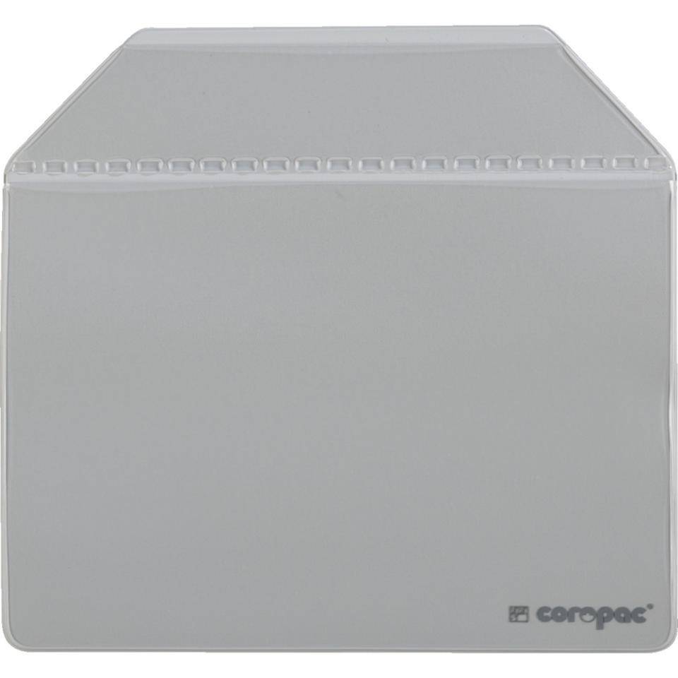 Magnettaschen coropac Typ 4, Magnetband, grau, scannerlesbar, 160x150mm(DIN A6 quer)-0