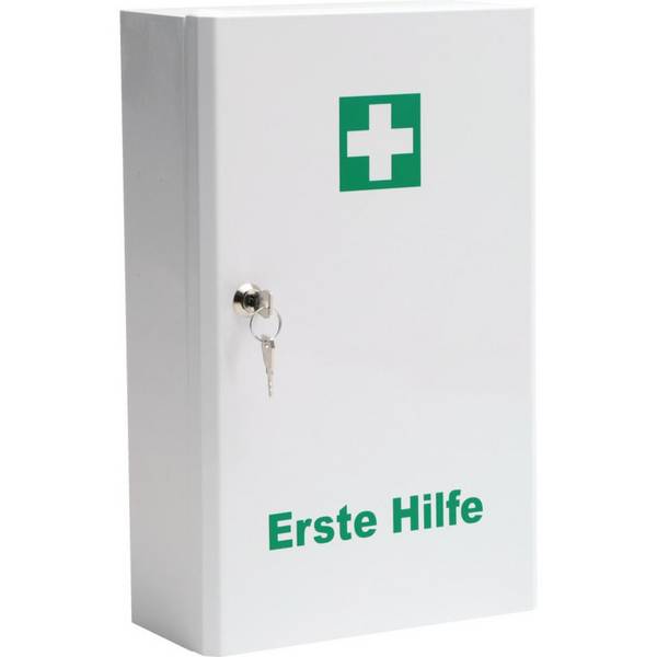 K.57 Verbandschrank Classic Steel, 1-türig, weiß, 247x110x343mm