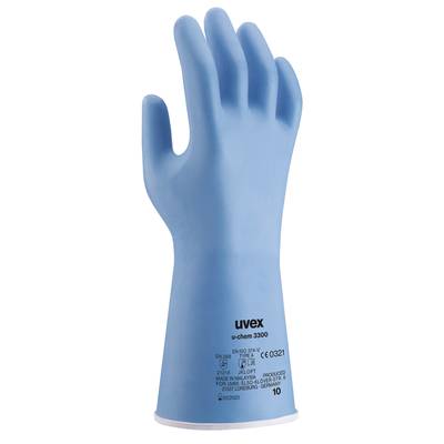 uvex Chemikalien-Schutzhandschuh u-chem 3300, Kat. III, blau, 320mm, Größe 10