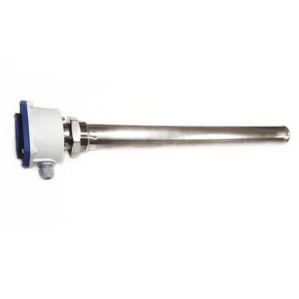 EHK G2 D50 2000W ET850mm - V2A Edelstahlnippel - G2 Zoll, SW 70 - Mantelrohr - Ø 50 mm, Edelstahl Wst. Nr. 1.4512 oder V4A Wst. 1.4571\n