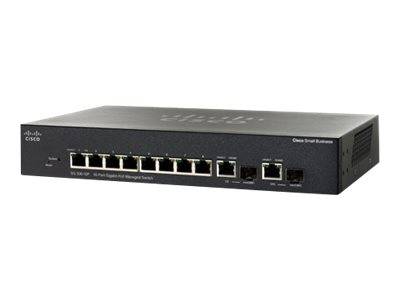 Cisco SG300-10PP-K9-EU Switch - 10 Anschlüsse - L3 - managed Netzwerkgerät-0