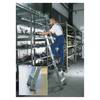 Aluminium-Regalleiter-relax step,fahrbar, 8 Stufen