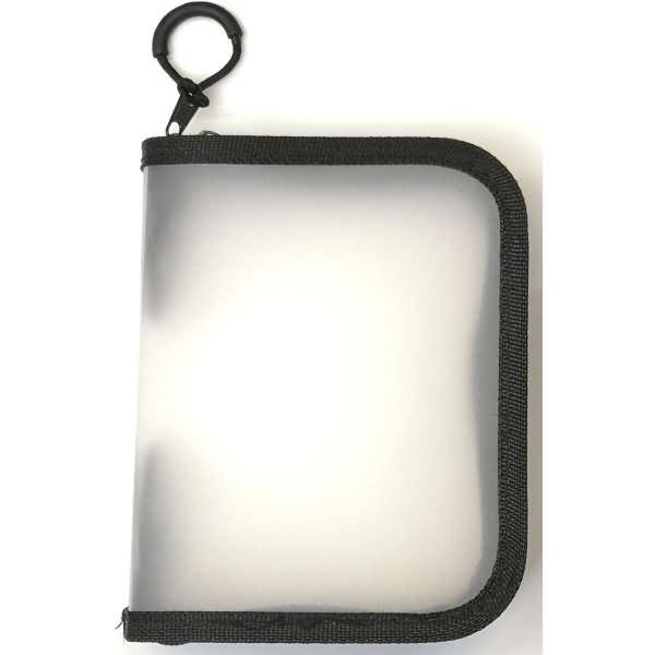 Reißverschlusstasche A7 PP schwarz/transluzent Zip schwarz-0