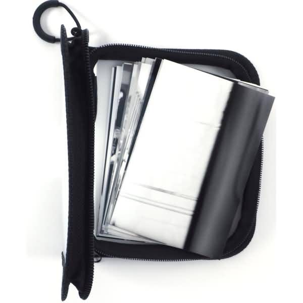Reißverschlusstasche A7 PP schwarz/transluzent Zip schwarz-1