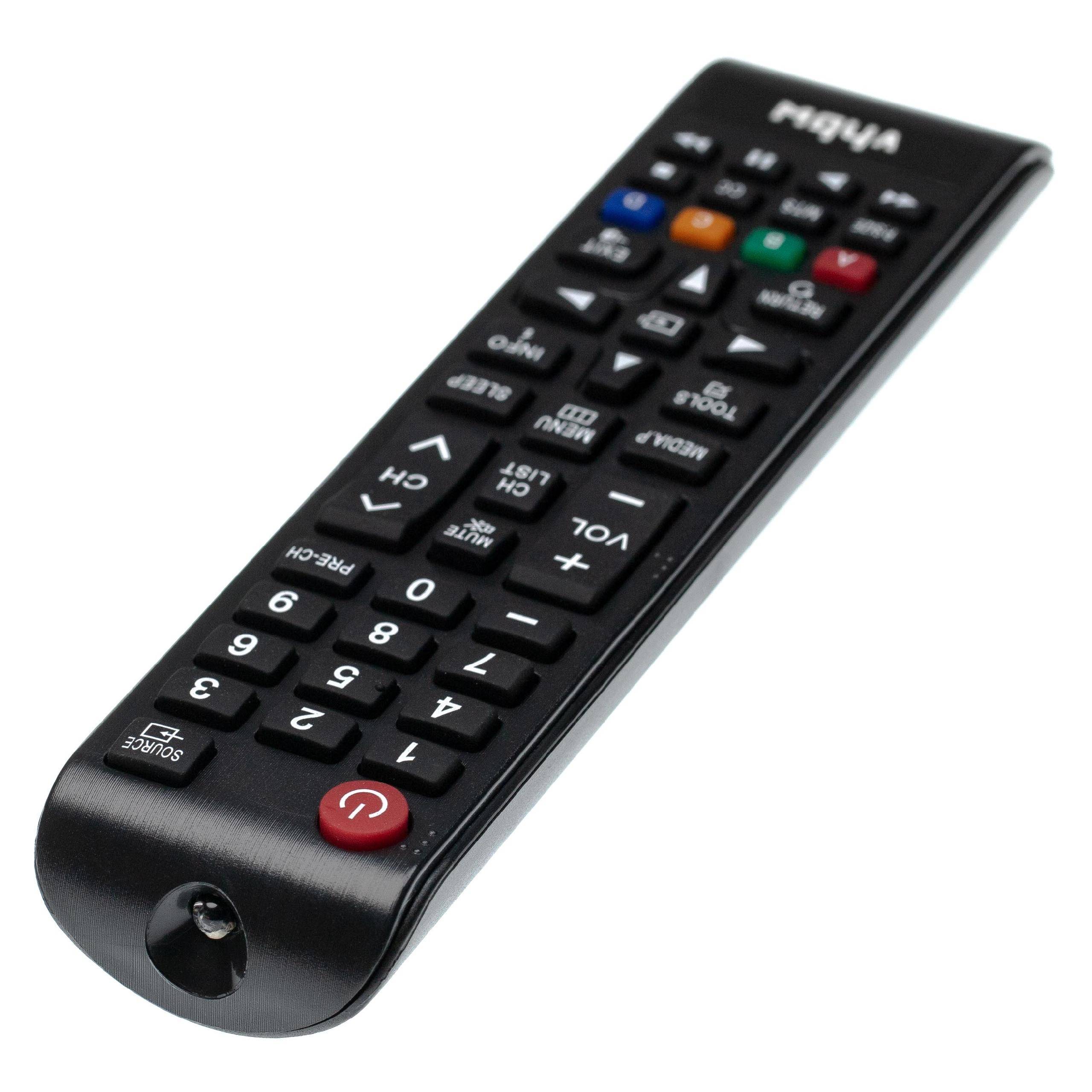 vhbw Fernbedienung kompatibel mit Samsung PN64E533D2FXZA | PN64E533, LT24E310ND/ZX, LT24E310ND/ZA Fernseher, TV --1