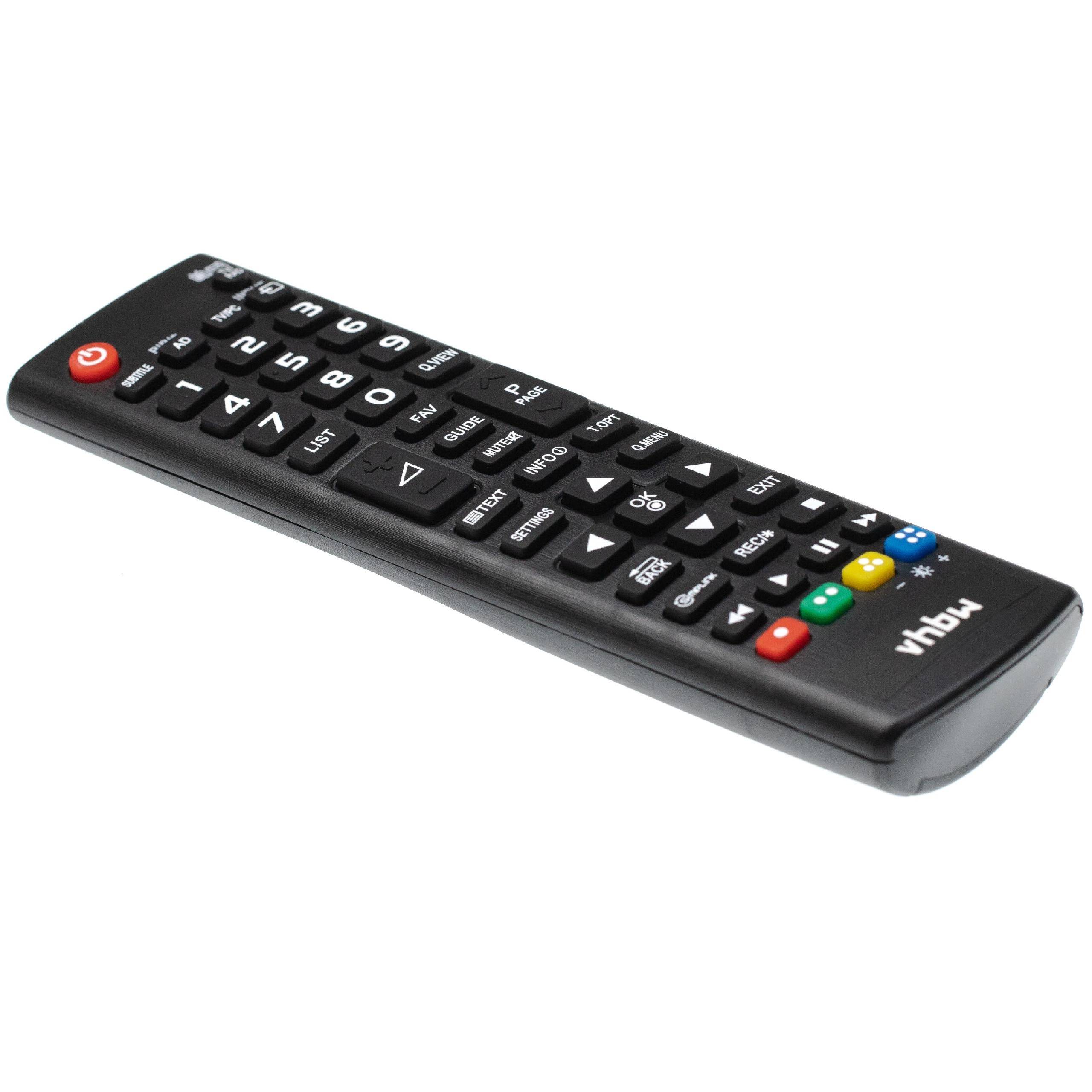 vhbw Fernbedienung kompatibel mit LG 24MT46D-PZR.AEUFLUP | 29MT40D-PRR, 29MT40D-PR, 24MT46D-PZR.AEUDLUP Fernseher, TV --0