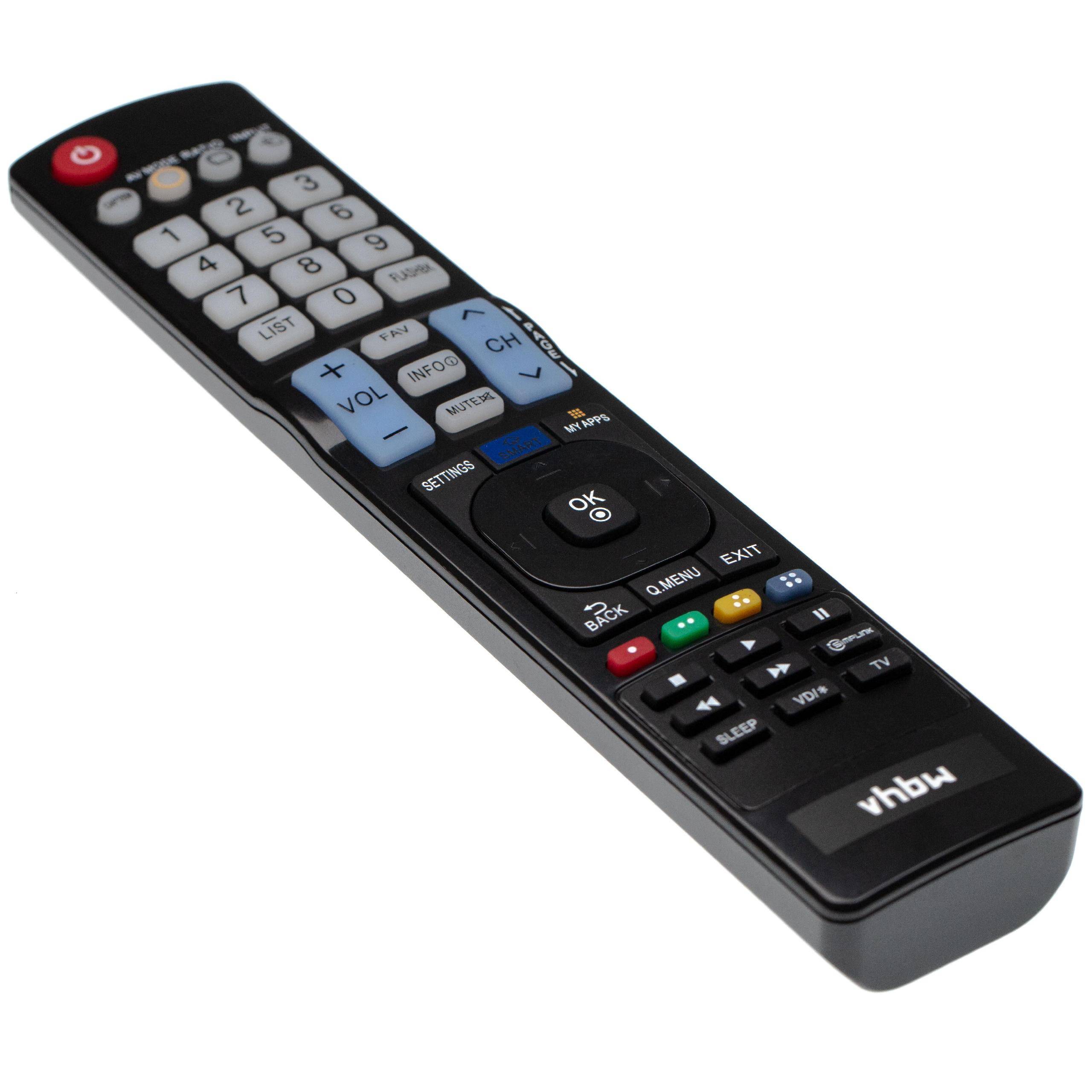 vhbw Fernbedienung kompatibel mit LG 42LB5800-UG | 42LB5800, 47LB5800UG, 47LB5800-UG, 47LB5800, 42LB5800UG Fernseher, TV-0