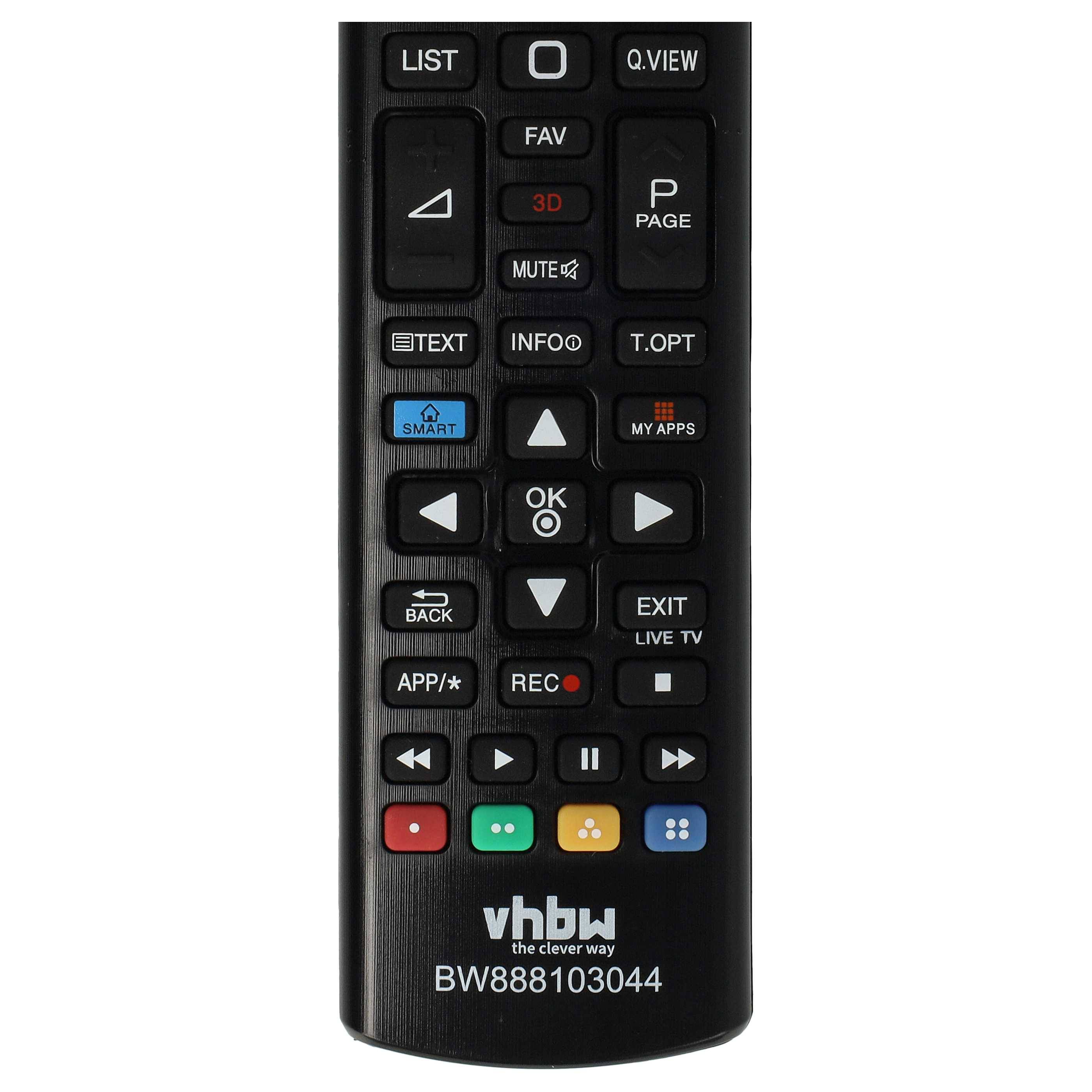 vhbw Fernbedienung Ersatz für LG AKB75095308 für Fernseher | TV - Ersatzfernbedienung-6