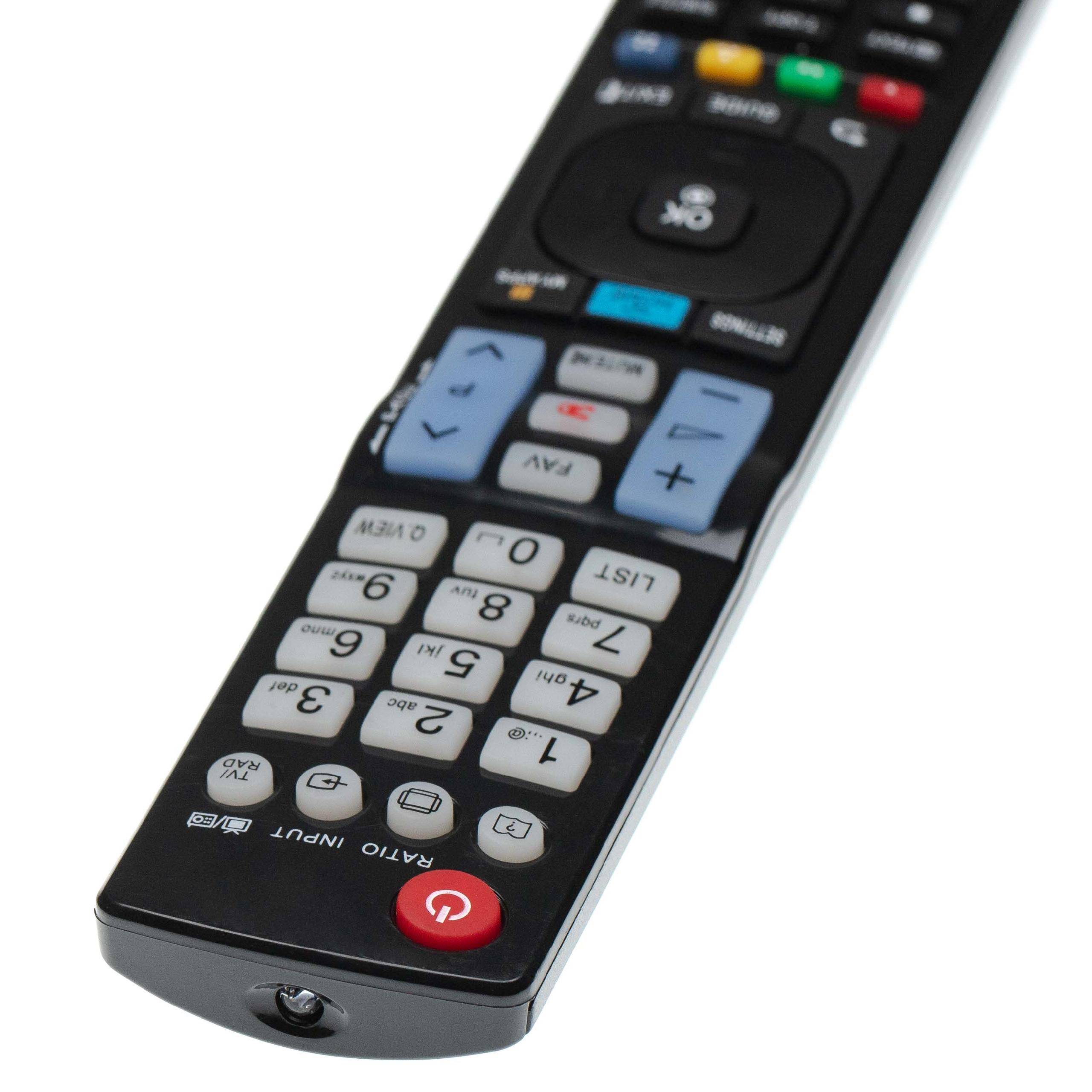 vhbw Fernbedienung kompatibel mit LG 47LM6200 | 43UJ651V, 43LJ594V, 42PM470T, 42LM7600, 42LM6700, 42LM660T Fernseher, TV-3