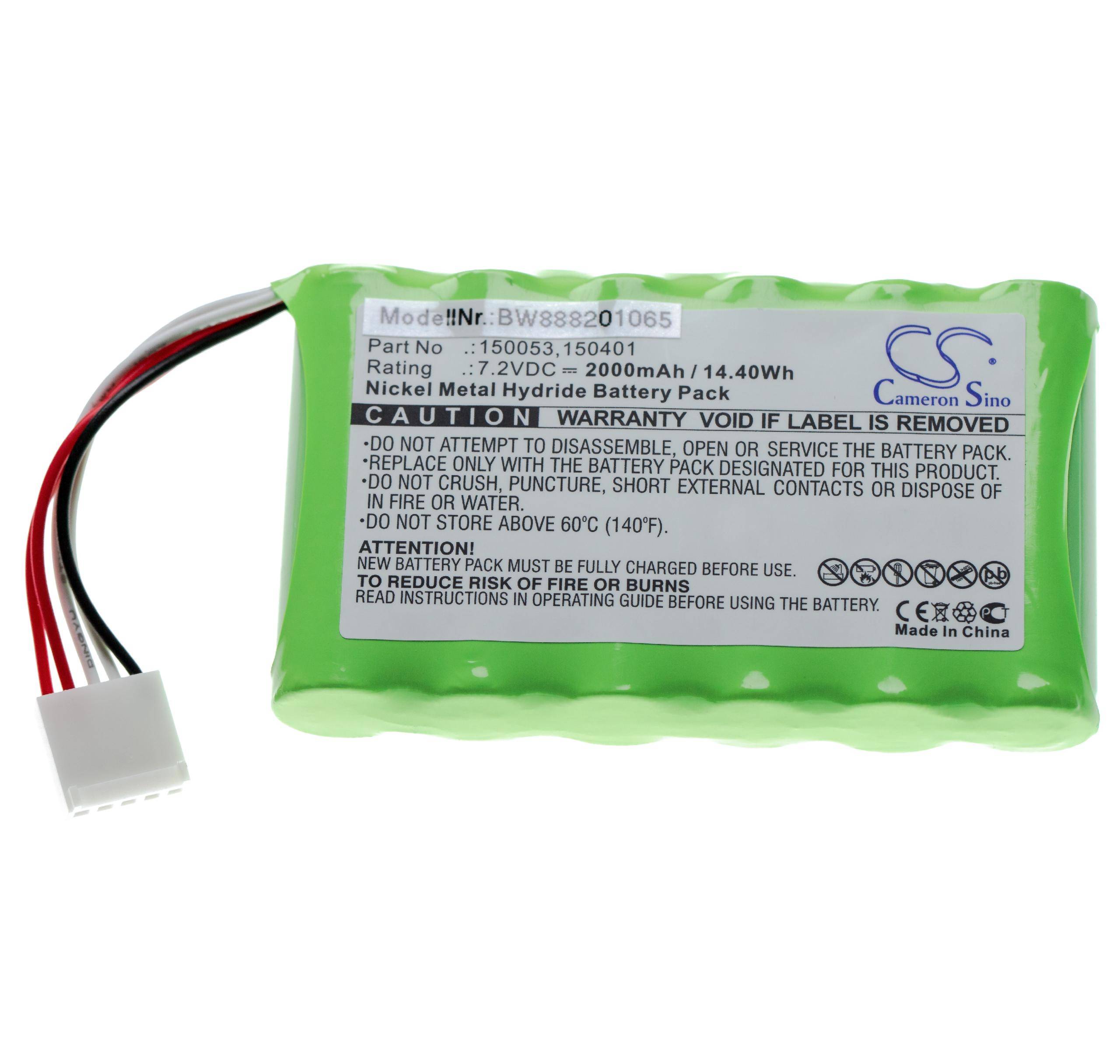 vhbw Akku kompatibel mit Ideal NaviTEK II | Messgerät (2000 mAh, 7,2 V, NiMH)-0