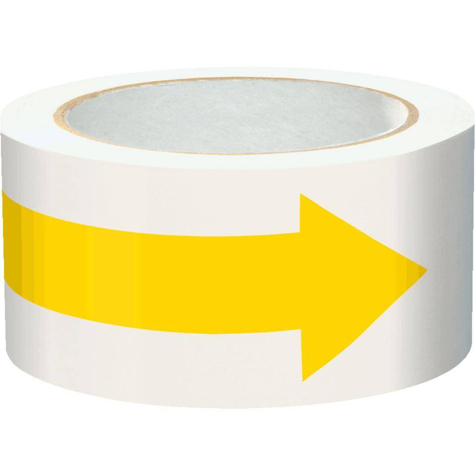 K.57 Bodenmarkierungspfeile, gelb, Folie, Breite 90mm, Länge 135mm, 110/Rolle-0