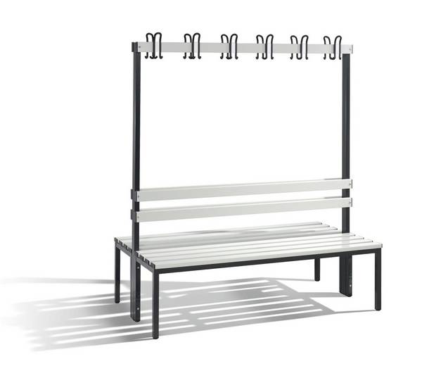 Doppelseitige Garderobenbank, Serie Basic
