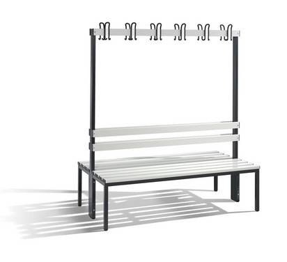 Doppelseitige Garderobenbank, Serie Basic