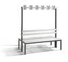 Doppelseitige Garderobenbank, Serie Basic