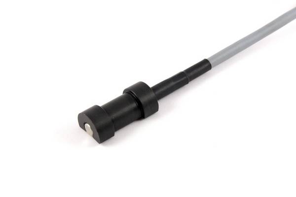 promesstec Pt100 Temperaturfühler / Anlegefühler / 5m PVC-Leitung / 3-Leiter / Schutzhülse 6x50mm + Halterung aus POM