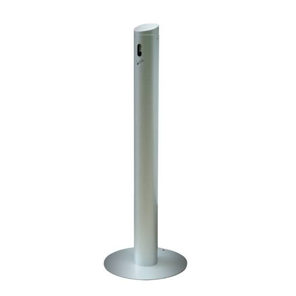 Ascher Standascher TKG SMOKER STAHL, Stahlblech, inkl. Sicherheitssieb, Durchm. 36,6 x H 104,1 cm Version: 1 - neusilber
