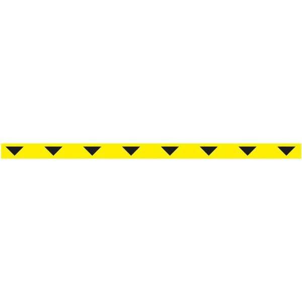 Fußbodenaufkleber 50mmx1m gelb/schwarz-0
