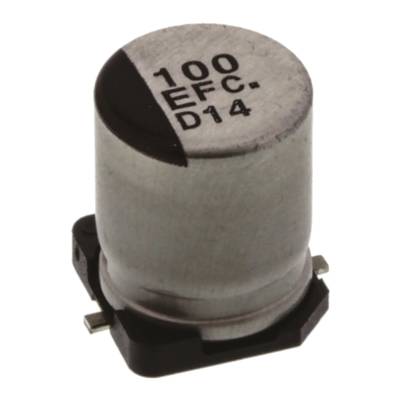 Panasonic , SMD Elektrolyt Kondensator 100μF ±20% / 25V dc, Ø 8mm x 10.2mm, bis 105°C