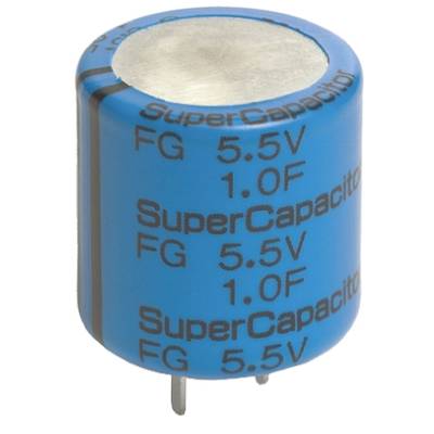 KEMET SuperCap Superkondensator, radial 1F -20 → +80% / 5.5V dc, -25°C+70°C, Ø 16.5 (Dia.) x 19mm