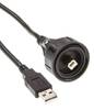 Bulgin USB-Kabel USB 2.0 USB-A Stecker, USB-B Stecker 5.00 m PX0840/B/5M00
