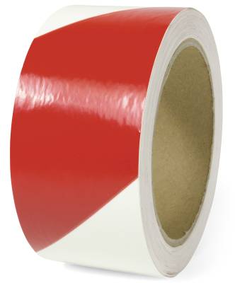 Warnmarkierung linksweisend, Folie, langnachleuchtend/rot, 160-mcd, 50mm x 16m-0