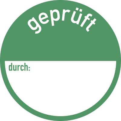 geprüft durch:, Papier, Ø 50 mm, 500 Stück/Rolle-0