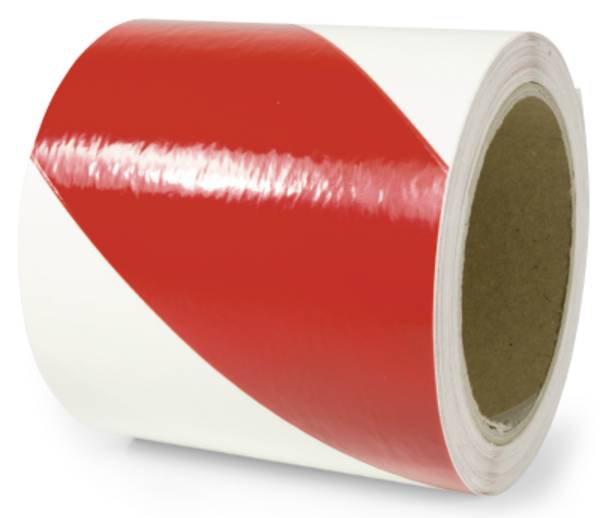 Warnmarkierung rechtsweisend, Folie, langnachleuchtend/rot, 160-mcd, 100 mm x 16 m