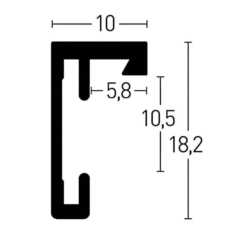 nielsen® Brandschutzrahmen C2 B1, grau matt, Aluminium, 420x594mm-2