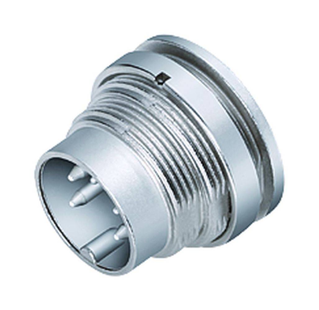 Flanschstecker S.680 8pol. IP40 Rückwandmontage | BINDER | Serie 680 | Miniatur