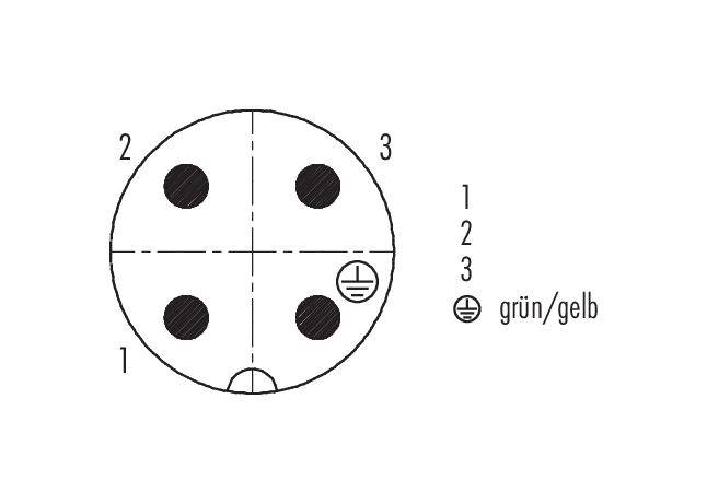 Kabelstecker S.693 4pol. PG11 schrauben | BINDER | Serie 693 | Powersteckverbinder-1