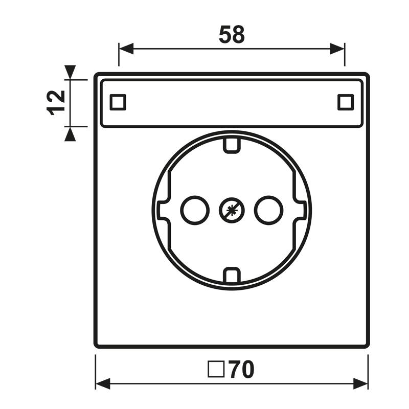 Jung Zentralplatte AL 1520 KINAPL-1