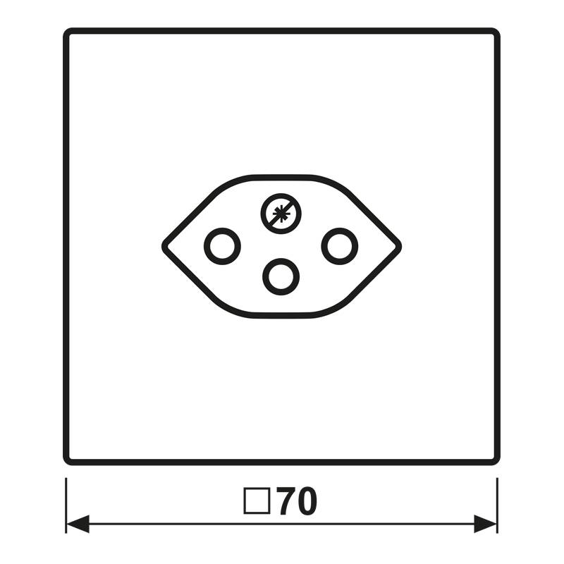 Jung Zentralplatte LS 1520-13 SEV WW PL-1