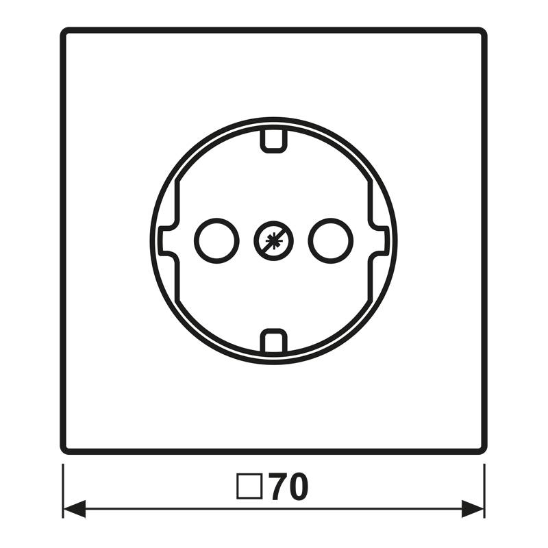 Jung Platte LS 1520 PL SW-1