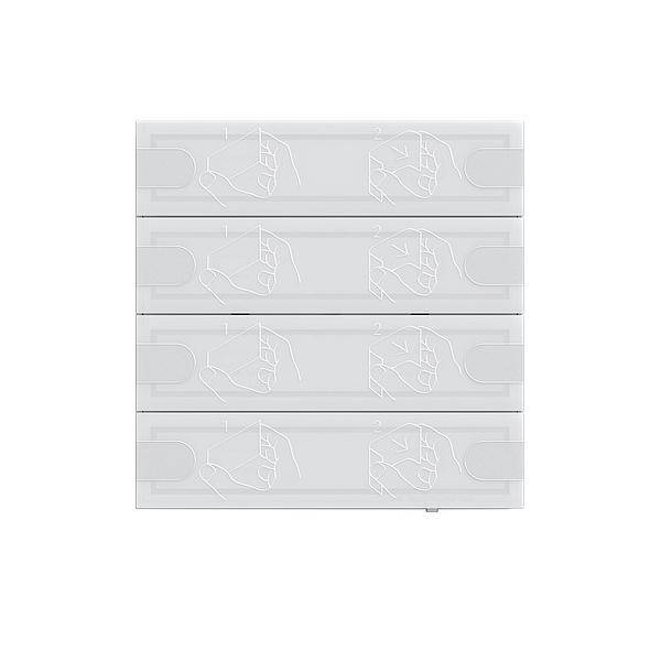 GIRA - Tastsensor KNX 4 Komfort 4f TS4 Weiß