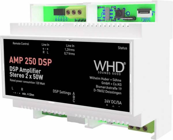 WHD Stereo-Audioverstärker AMP250DSPHS gr