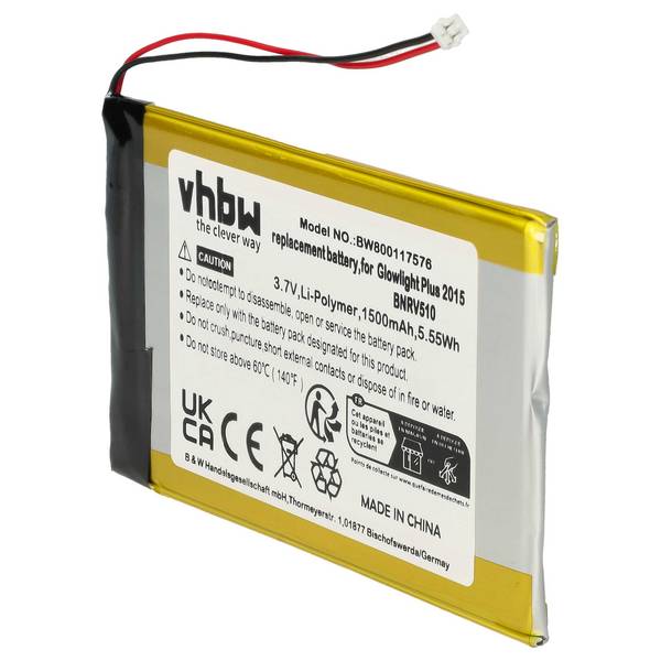 vhbw 1x Akku kompatibel mit Pocketbook 631 Touch HD | PR-28 eBook Reader (1500 mAh, 3,7 V, Li-Polymer)