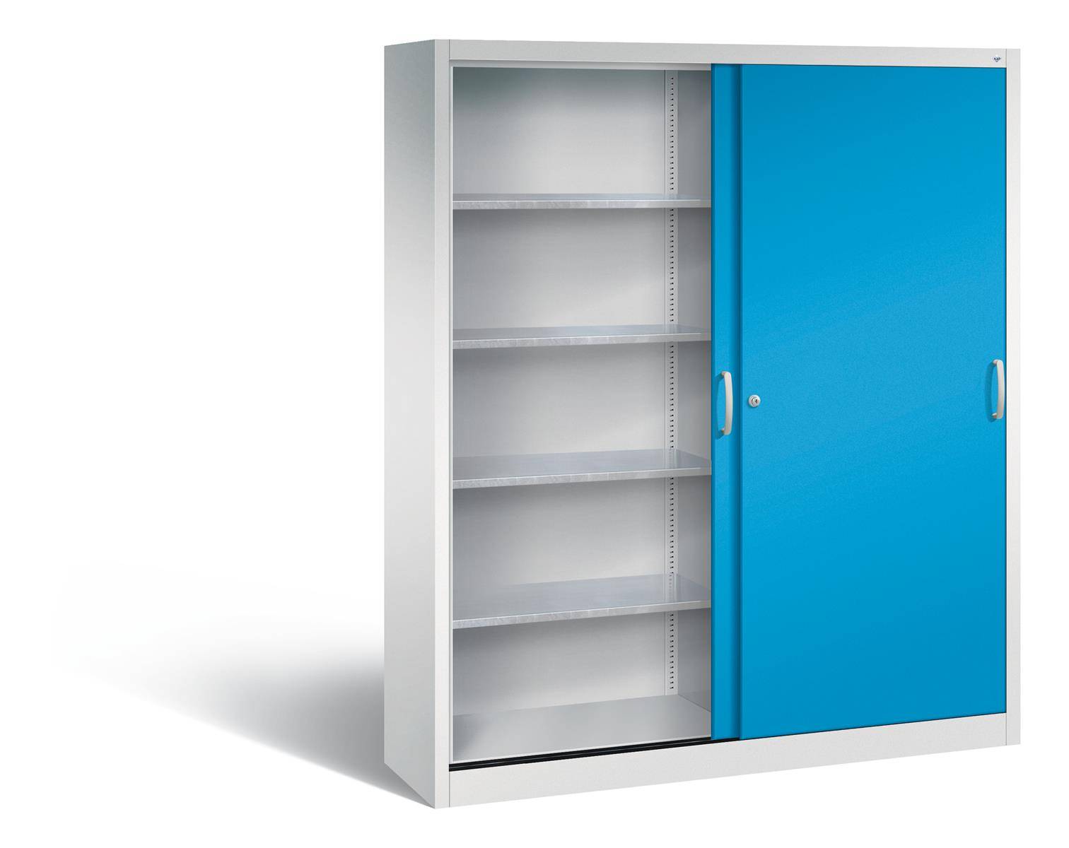 C+P Schiebetürenschrank Acurado, H1950xB1600xT400mm, 7035/5012-1