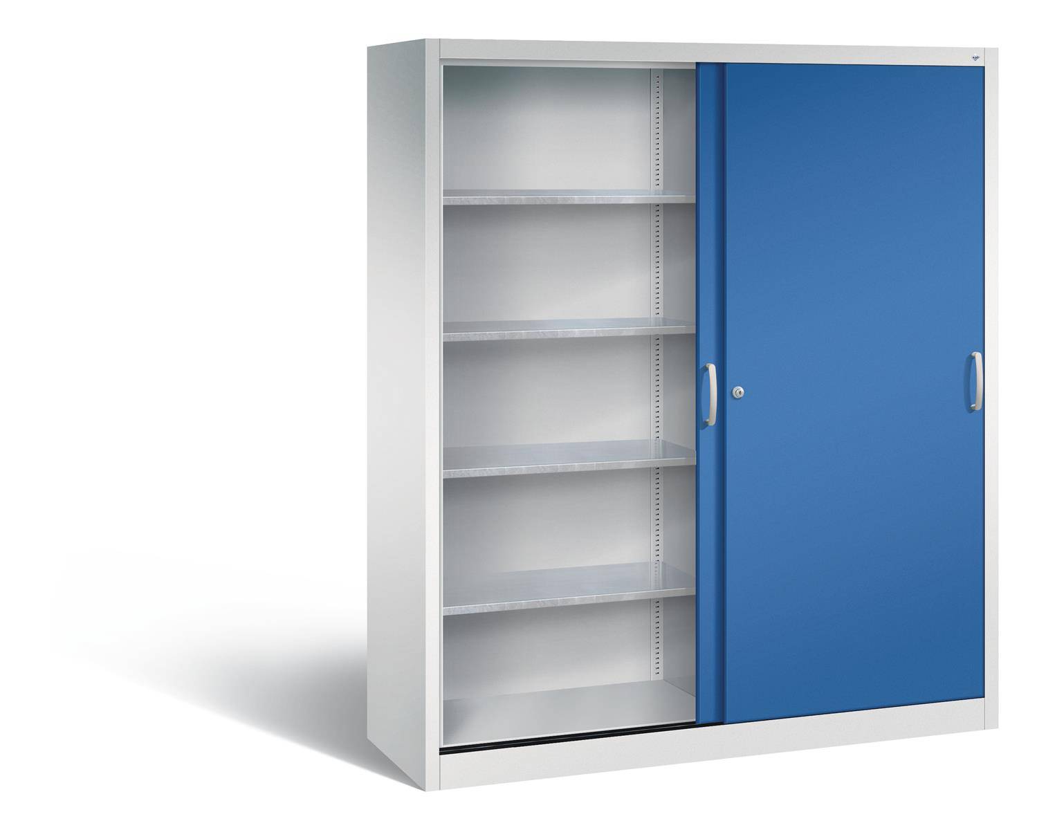 C+P Schiebetürenschrank Acurado, H1950xB1600xT500mm, 7035/5010-1