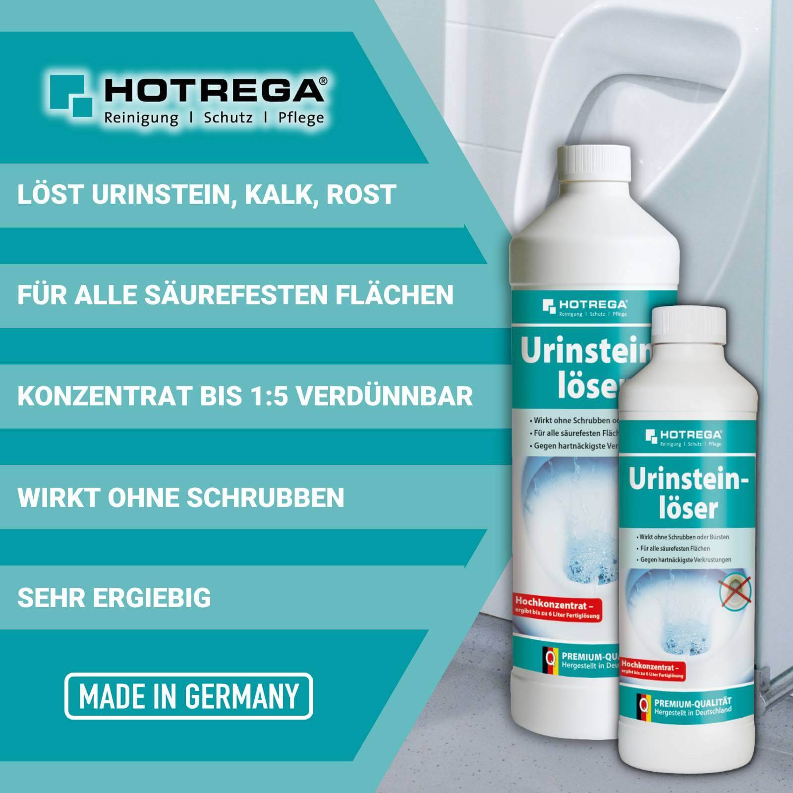 HOTREGA Urinsteinlöser Konzentrat 1 L, Messbecher 1 L SET-3