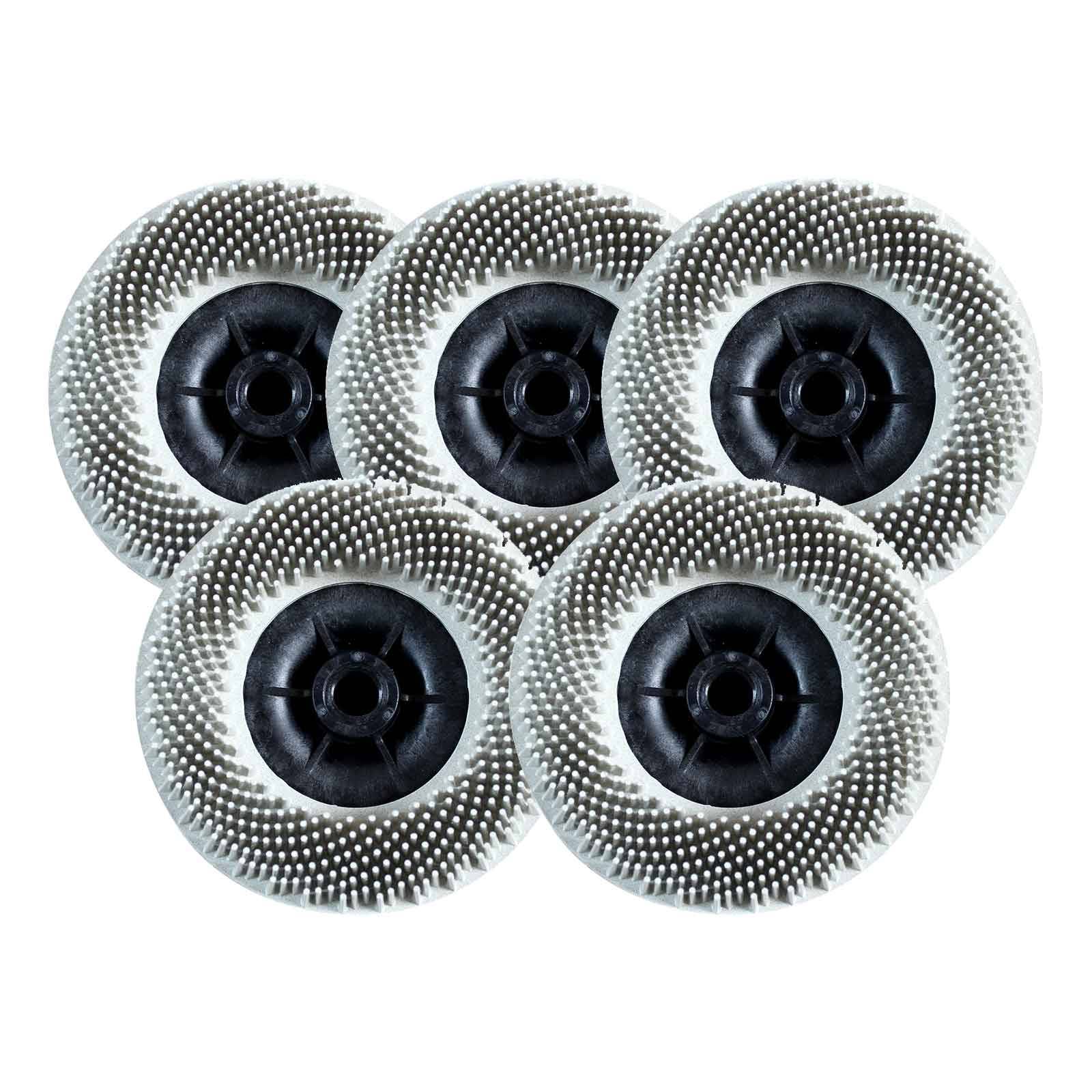 3M Bristle Disc Hochleistungsscheiben 115 mm M14 - 5 Stück - Körnung:K. 80 - gelb-3