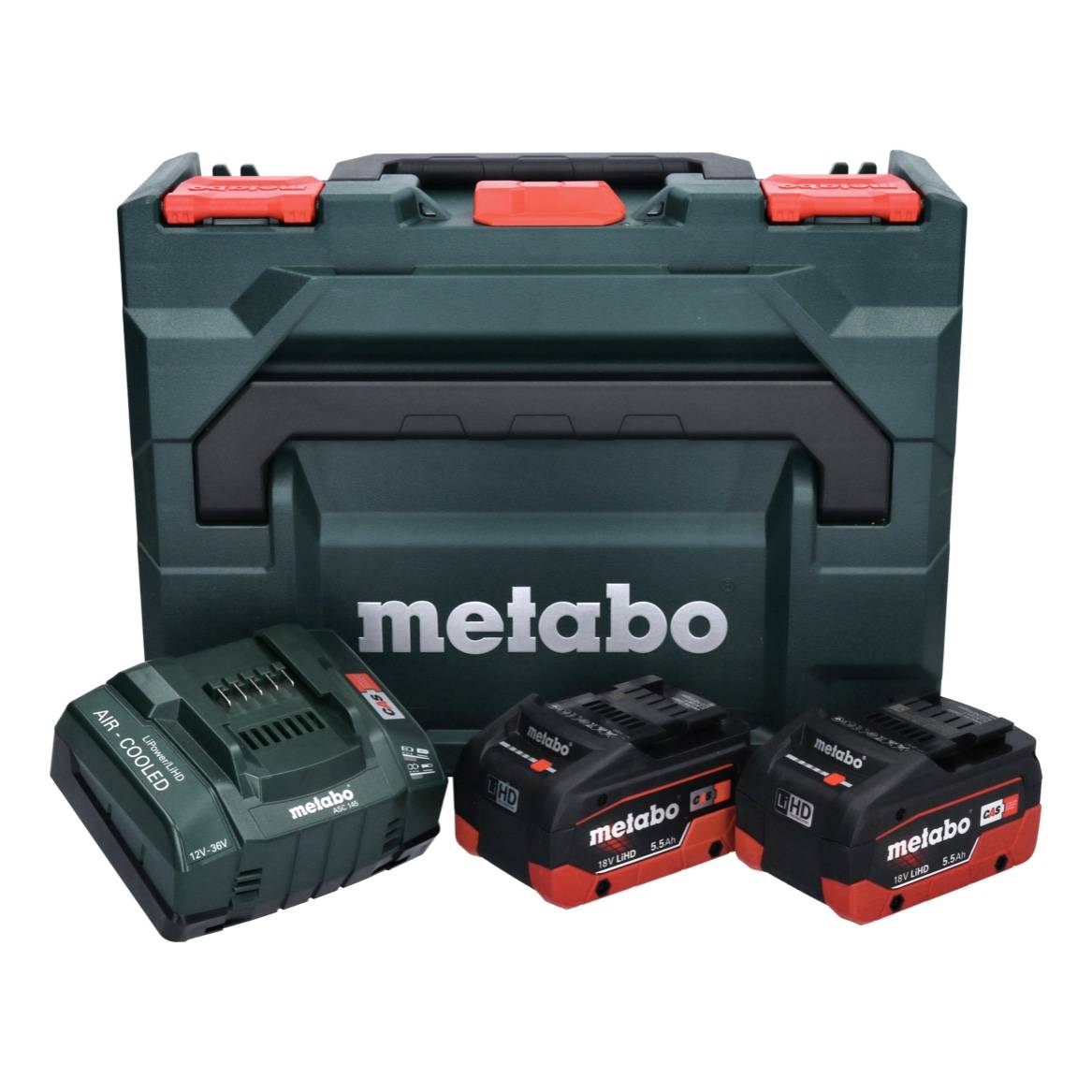 Metabo Basis Set LIHD + 2x Akku 5,5 Ah + Ladegerät + metaBOX ( 685077000 )-1